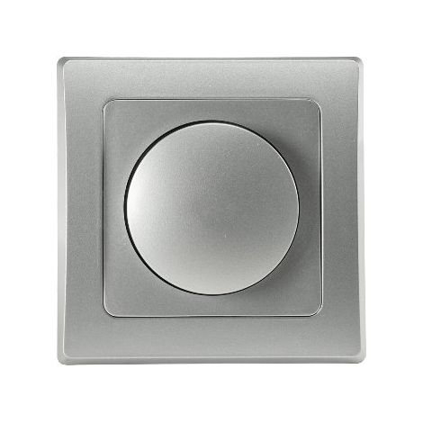 Delphi LED Dimmer 3-60W, Unterputz, Silber Grau (1/5)