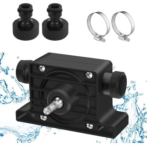 Pompe à Eau et Huile pour Perceuse, Mini Pompe Portable d'entraînement de Perceuse Électrique, Pompe de Vidange Miniature sur Perceuse à Haut Débit pour Maison Jardin Mini Piscine Fontain (1/5)