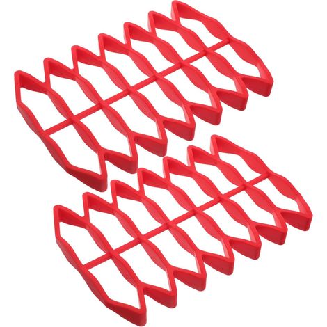 Insert de Grille pour Boîte aux Lettres Rouge en Silicone, Lot de 2 (1/5)