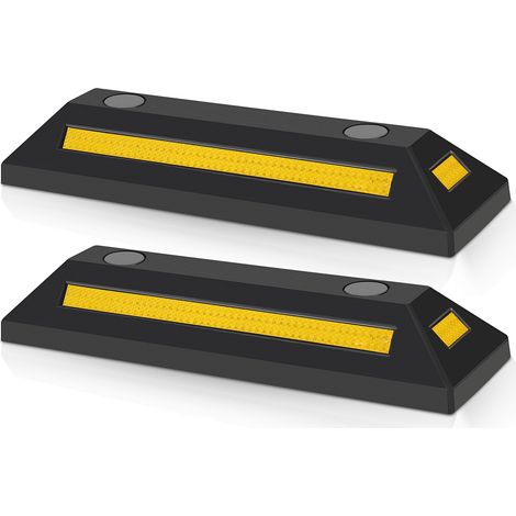 Wolketon 2X Sosta per il parcheggio Sosta per le ruote Garage 54x15x10cm Posto auto