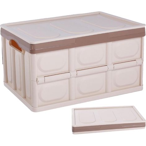 Organisateur coffre de voiture pliable, berline, sac, noir, ABS, rangement, portable (1/5)