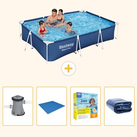 Bestway Bestway Steel Pro Rectangulaire - 300x201x66 cm - 5-pièces S245 (1/5)