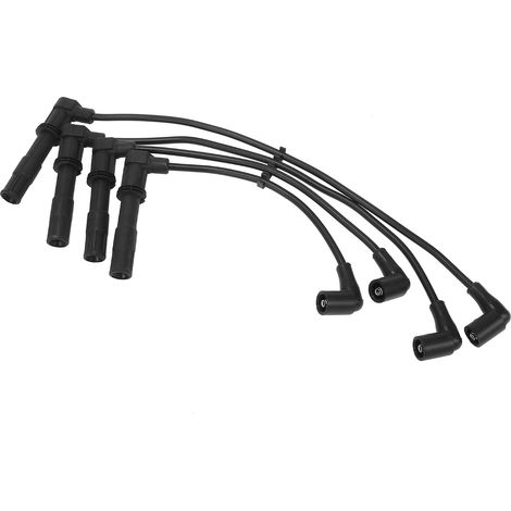 Câbles D'Allumage Pour 1.4 16 V (97-05) Lot De 4 OE: 036905409K, Noir, Silicone/Nickel, Pour 1.4 16V (01-12), Pour 1.4 16V (99-08), Non-OEM, Accessoire (1/5)