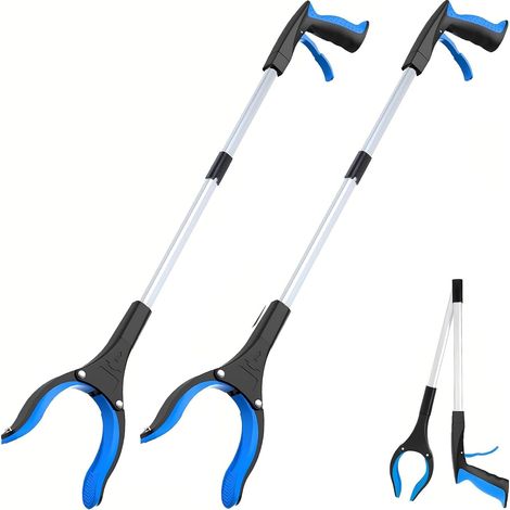Pinza prensile extra lunga pieghevole da 81 cm (32 pollici) - Pinza robusta per raccogliere oggetti, ideale per anziani e per i bidoni della spazzatura. (1/5)