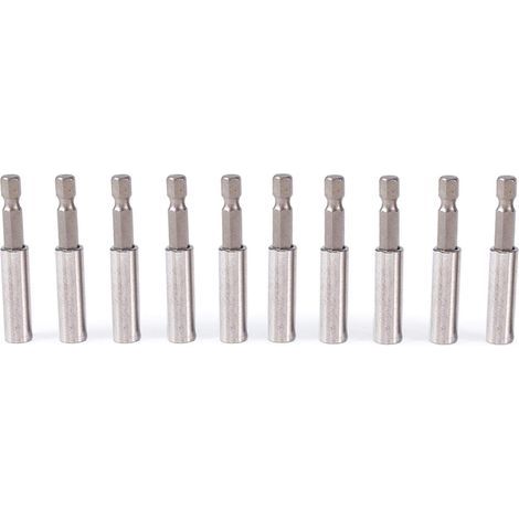 CSPARCV 10-teiliger Schraubendreher-Bithalter, magnetischer Bithalter, magnetischer Schraubendreher-Bithalter für Bohrer, Schraubendreher, 6,35-mm-Kopfset (1/5)