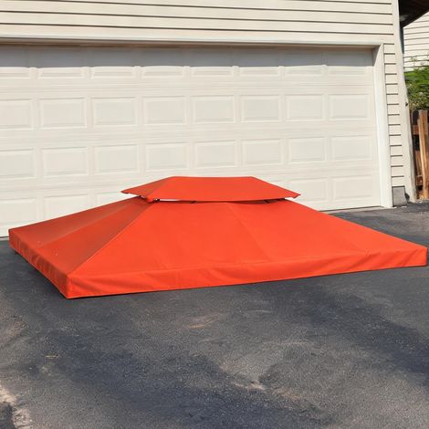 Tonnelle de jardin rostrot en polyeser 300 x 400 x 20 cm (1/5)