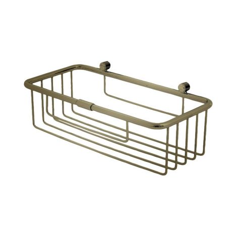 Panier de douche rectangulaire 25228 cm or brosse - CRISTINA ONDYNA SHD1596P