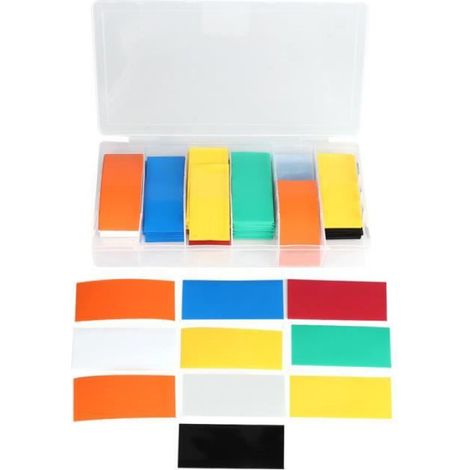 Gaine Thermorétractable PVC - Pour Batterie 18650 - 280 Pièces - 3 x 7 cm (1/4)