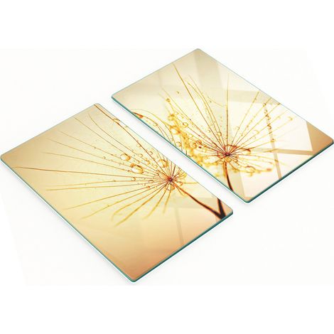 Tablas decorativas multifuncionales de madera endurecida con diseño de diente de león para cocina, 2x30x52 cm. (1/5)