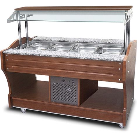 Buffet Réfrigéré Self-Service Professionnel - 4 GN 1/1 - Mastro