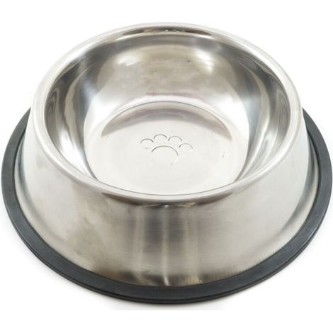 Pequeño cuenco antideslizante de 18 cm para comida y agua de perros, gatos y otras mascotas. (1/2)