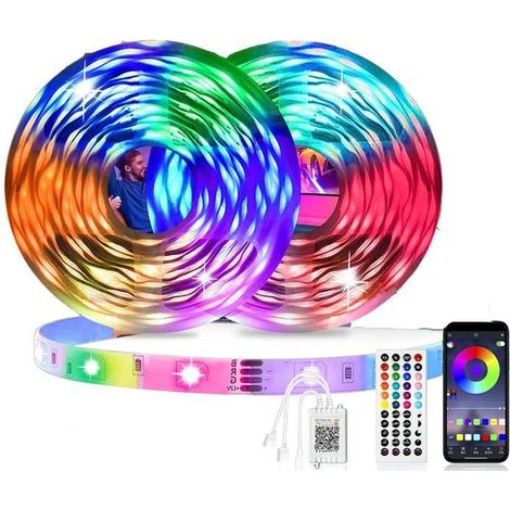 ZGEER LED-Streifen - 40 m - RGB - Fernbedienung - 16 Millionen Farben (1/4)