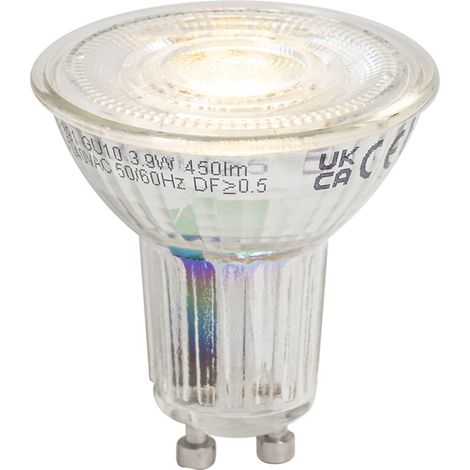 QAZQA GU10 50 Dimmbare LED-Glühbirne 3,9W 450 lm 3000K Longlife