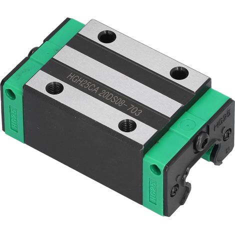 Glissière linéaire HGH25CA, bloc coulissant en acier, rail de guidage pour machines CNC, équipements automatisés et automobiles (1/5)