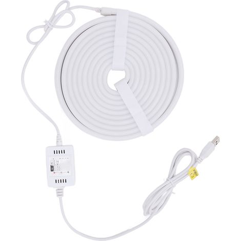 Guirlande lumineuse néon 3 m (9,84 pi) Wi-Fi, USB, 5 V CC, pour intérieur/chambre/extérieur, synchronisation musicale, télécommande, bande LED RGB (1/5)