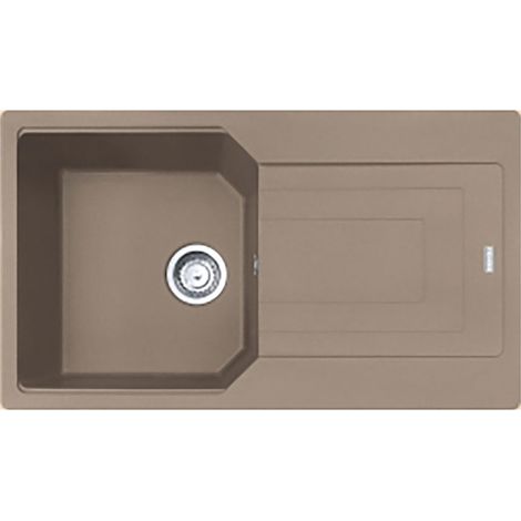 Franke Einbauspüle Urban Flächenbündig UBG 211-86, Fragranit, Cashmere, Drehknopfventil Edelstahl (1/2)