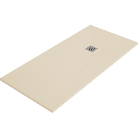 Receveur de douche ARDESIA 100x100 cm Crème grille en acier (1/3)