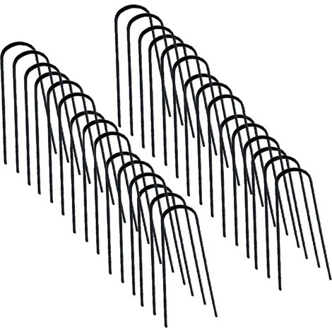 Confezione da 30 punti metallici per tessuto pacciamante da 10 CM