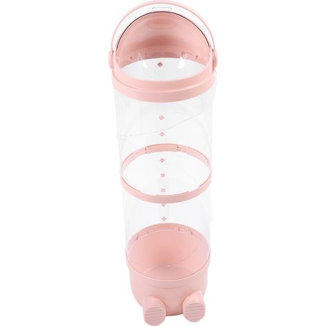 Récipient de rangement pour peluches 97 cm grand volume transparent lampe intégrée visible organisateur chambre Sakura Pink plastique lot 35 pcs (1/5)