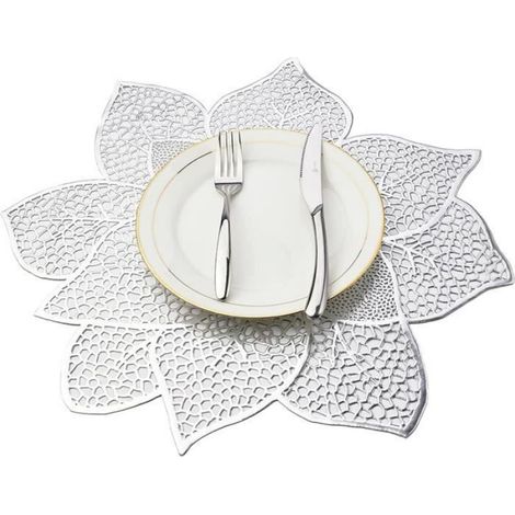 Set De Table - PVC - Antidérapant - Lavable A L Eponge - 40 X 40 Cm (1/4)