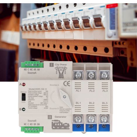 White Premium W2R-100 dreiphasiger 100A 220V Dual-Power-Automatik-Umschalter (1/5)