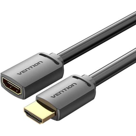 Cable hdmi 4k extension cable vention ahcbj/ hdmi male - hdmi female/ 5m/ black (1/5)