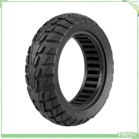Fafeicy Pneu solide Pneu Non Pneumatique Antidéflagrant de 10 Pouces Pneu de Scooter électrique /arrière jeux trampoline Noir (1/5)
