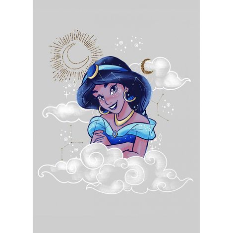 Poster Disney Aladdin - Jasmine portrait dans les nuages 40 cm x 50 cm (1/4)