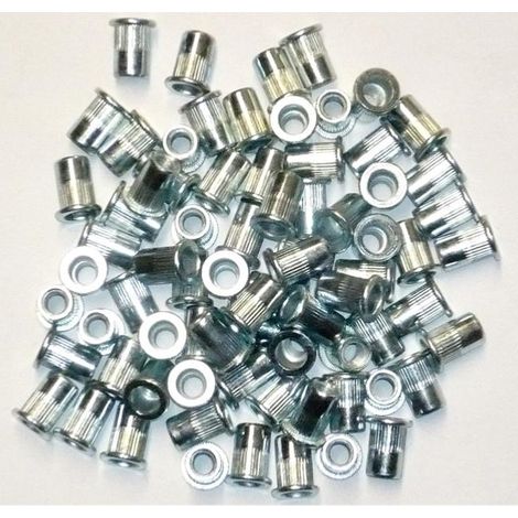 Insert filettati da 6 mm con testa piatta