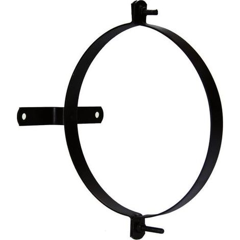 Glasierte Ofenrohrschelle mit Stütze 150 mm. (2 Stücke)