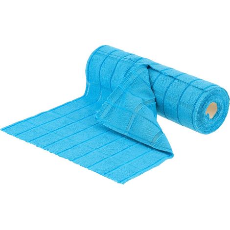 Rotolo da 30 panni in microfibra a quadrati 30x30 cm - blu - Tendance (1/5)