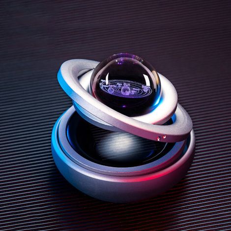 Pendentif Parfum Voiture Énergie Solaire Rotation Galaxy - Diffuseur Aromathérapie Longue Durée Idée Cadeau (1/3)