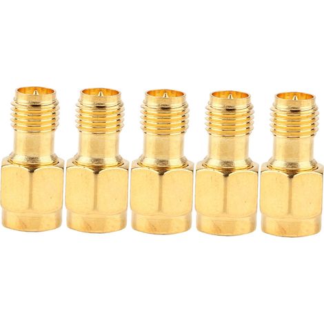 5pcs Connecteur Coaxial RF SMA Mâle À RP-SMA Female 50ohm Adaptateur Câble Antenne Pour Appareils Sans Fil (1/5)