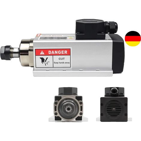 Motor de husillo, potencia de 2,2 kW, diseño refrigerado por aire, kit de 220 V-220 V (1/5)