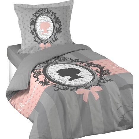 Housse de couette + taie 140 x 200 cm Boudoir (1/2)