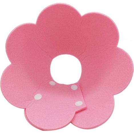 Pet Dog Cat Felt Tournesol Snap Collier Anti-Lick Wound Collar（Rose XS-Super petit (convient aux chats de moins de 1 an)）
