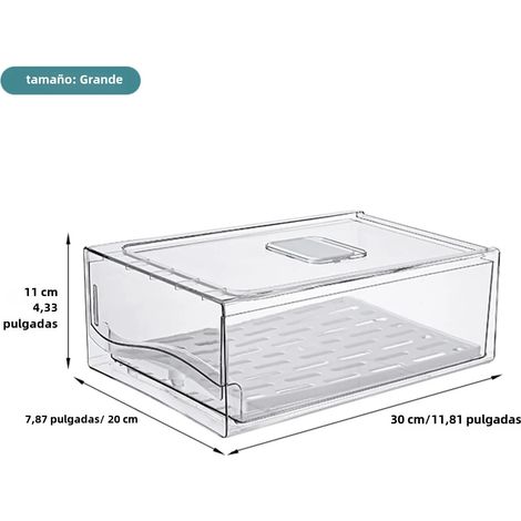 (Grand) Étagère de rangement pour réfrigérateur, boîte de conservation alimentaire réutilisable (1/5)