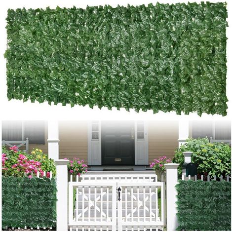 Haie artificielle extensible 3m – Lierre de haute qualité résistant aux UV – Panneau de confidentialité pour jardin et balcon (1/5)