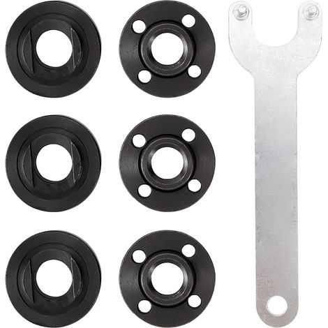 pièces Clé à angle pour bride de meuleuse, écrou de blocage 4,5 5 5/8‑11 po, clé métallique, pièce de rechange pour outil électrique DW 193465‑4 (1/5)