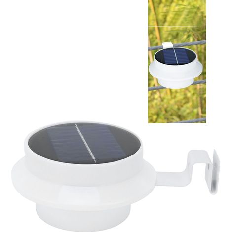 Lampe solaire extérieure étanche à 13 LED pour clôture et gouttière, éclairage paysager de jardin, lumière blanche (1/5)