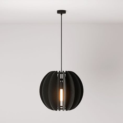 creative cables - Lampada a sospensione con paralume ellittico LAMPSHHADE in materiale fonoassorbente