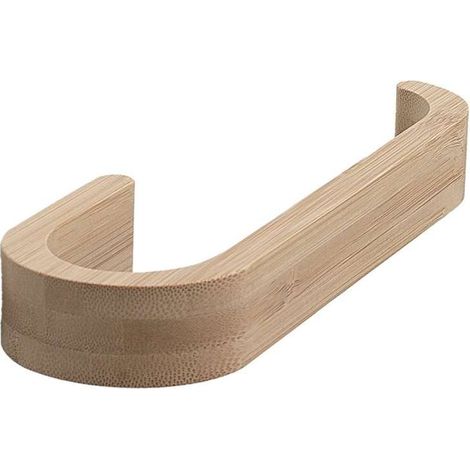 Himalaya Handtuchhalter aus 100% Bambus, 21,1 × 6,7 × 2,5 cm, Wandmontage (1/3)