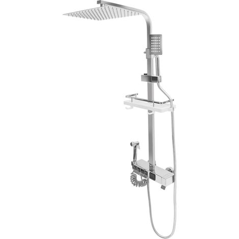 Système de panneau de douche, hauteur réglable, 4 sorties d'eau (1/2)