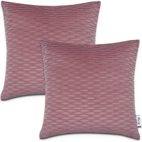 Paco Home Dekorative Kissenbezüge Kordsamt Kissenhülle Set Kissen Sofa Deko Zierkissen 2pcs-Set, Rot 3