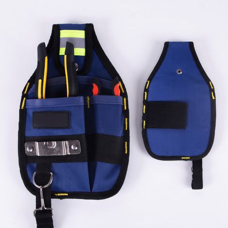 Cintura portautensili gialla con tasche per lavoro in quota (1/5)