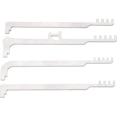 Pics de Verrouillage de Peigne en Acier Inoxydable, Outils à Dents Métalliques Portables 4 Pièces pour la Réparation de Lutte contre L'incendie (1/5)