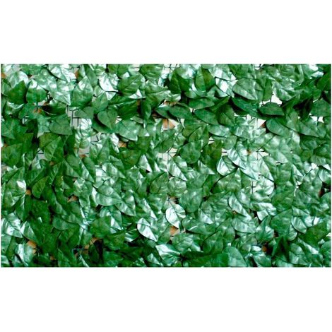 Sempreverde dekorative Hecke 100 cm, 3 m Länge, lauro Blätter, UV-stabilisiert