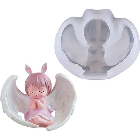 Moule en Silicone Princesse pour Bougies, Décoration de Gâteaux DIY et Moulage de Plâtre Aromathérapie (1/5)