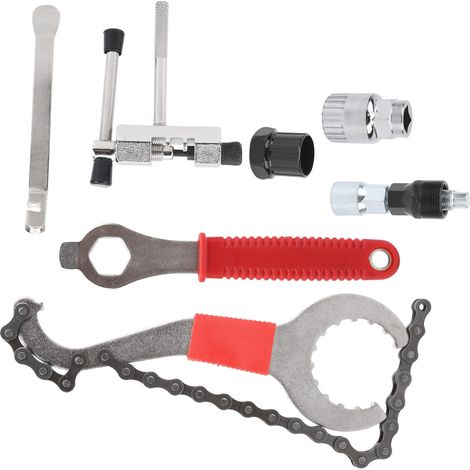 Kit de démontage de volant moteur multifonctionnel pour vélo (7 pièces) - Outil de réparation de vélo (Levier de pneu élargi) (1/5)