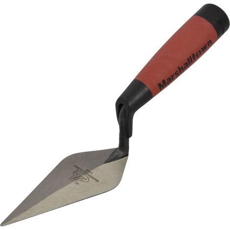 Marshalltown M46115D London Pattern Pointing Trowel with DuraSoft® Handle – 5-inch Professional-Grade Masonry Tool